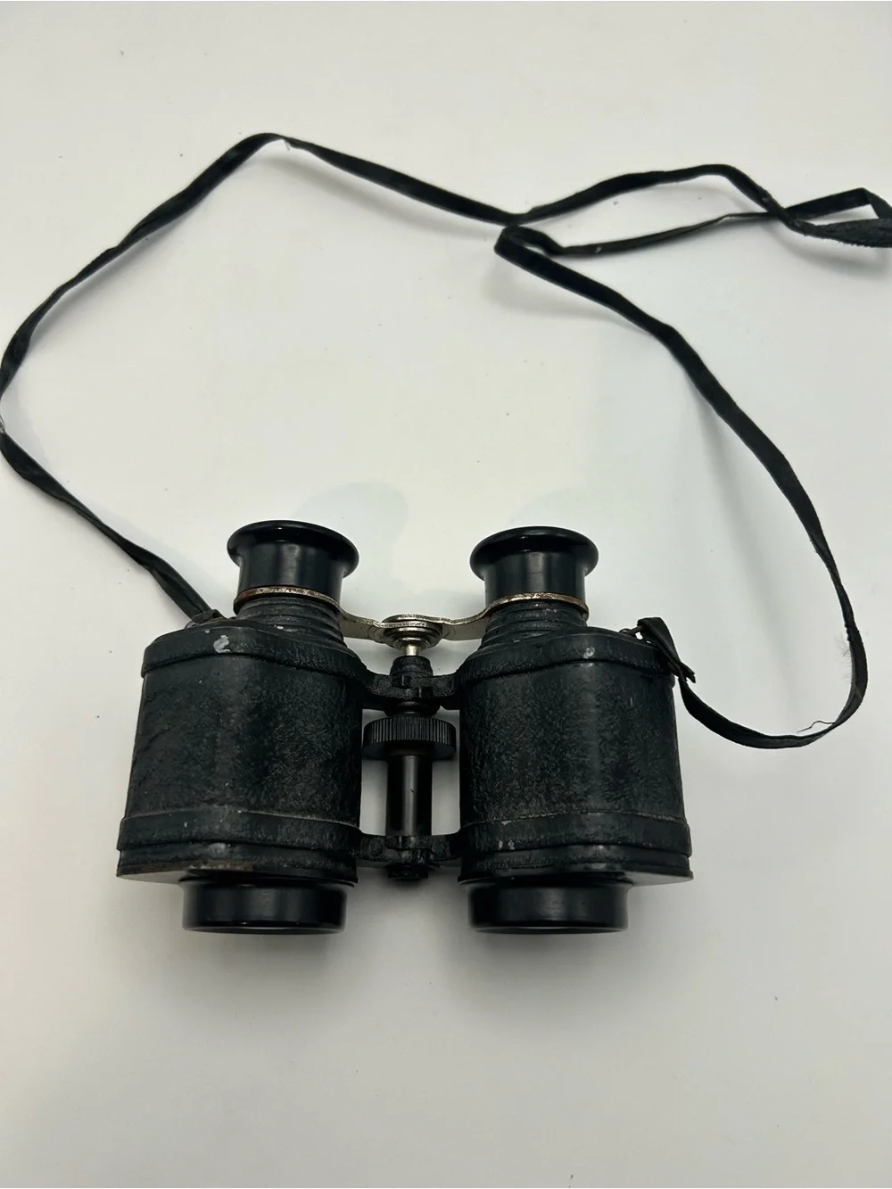 Classic Black Compact Binoculars with Neck Strap